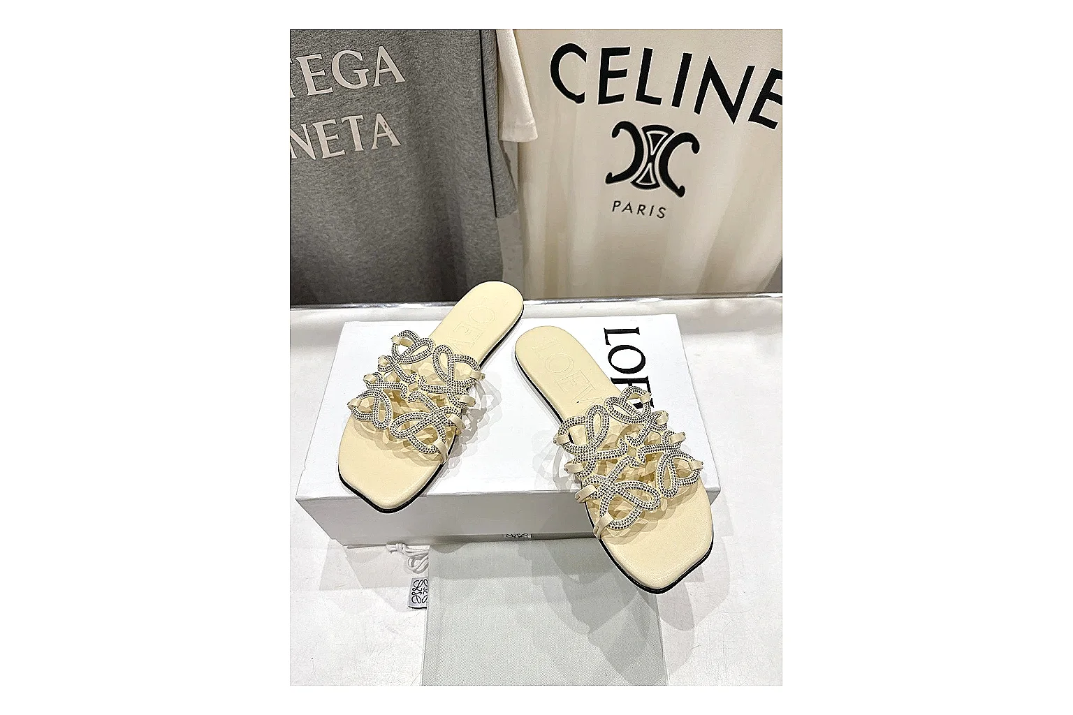 kakofindlist.com Cream Woven Mule 9127 Cream mule product image thumbnail 2