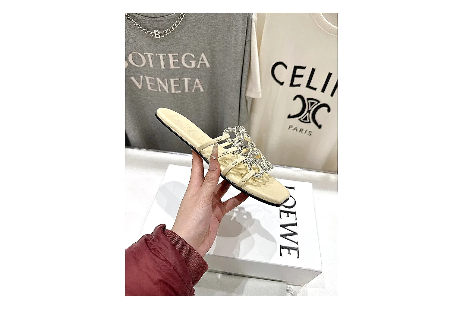 kakofindlist.com Cream Woven Mule 9127 Cream mule product image thumbnail 5