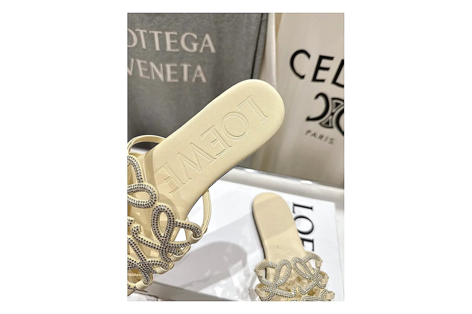kakofindlist.com Cream Woven Mule 9127 Cream mule product image thumbnail 6