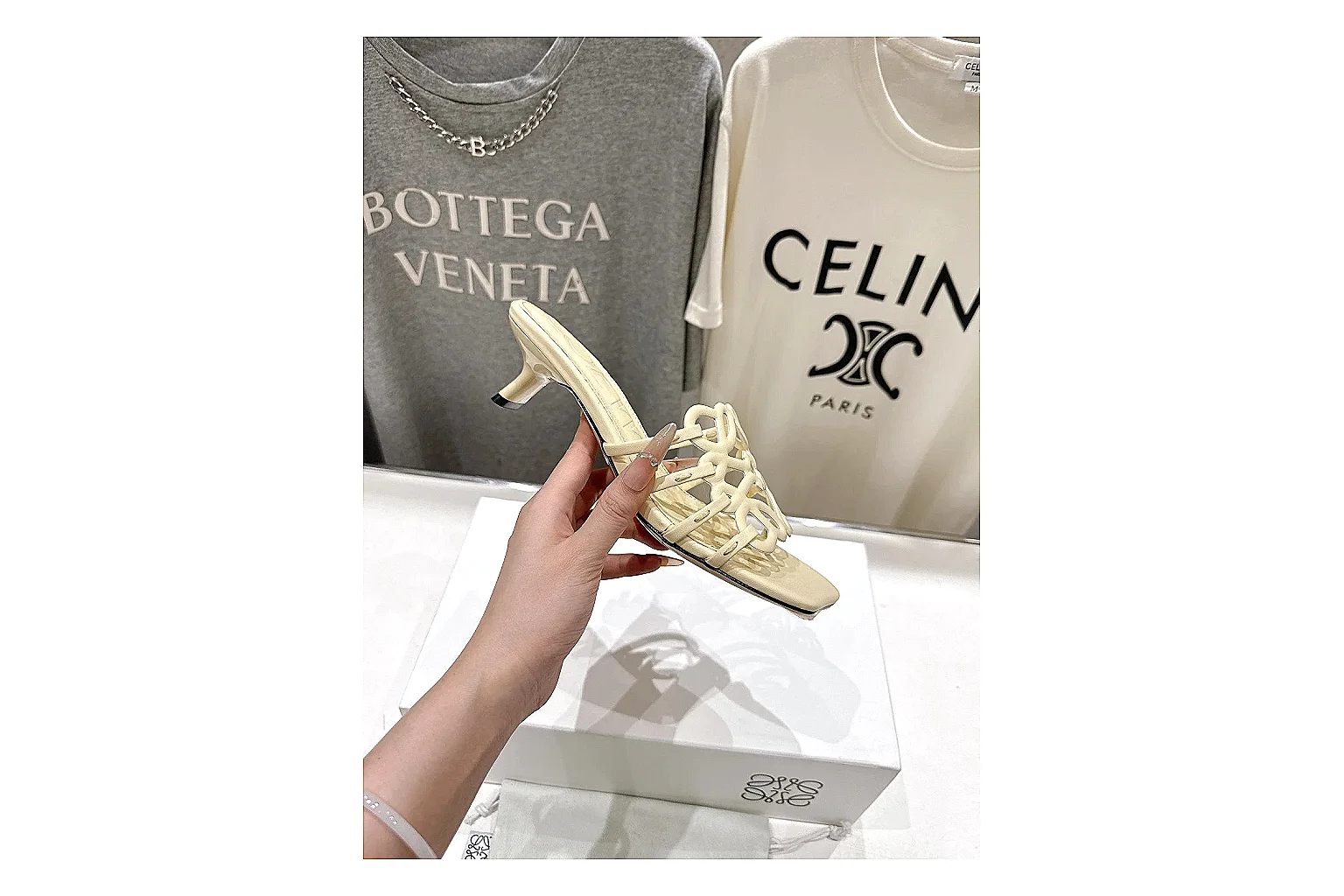 kakofindlist.com Cream Woven Mule 9433 Cream mule product image thumbnail 5