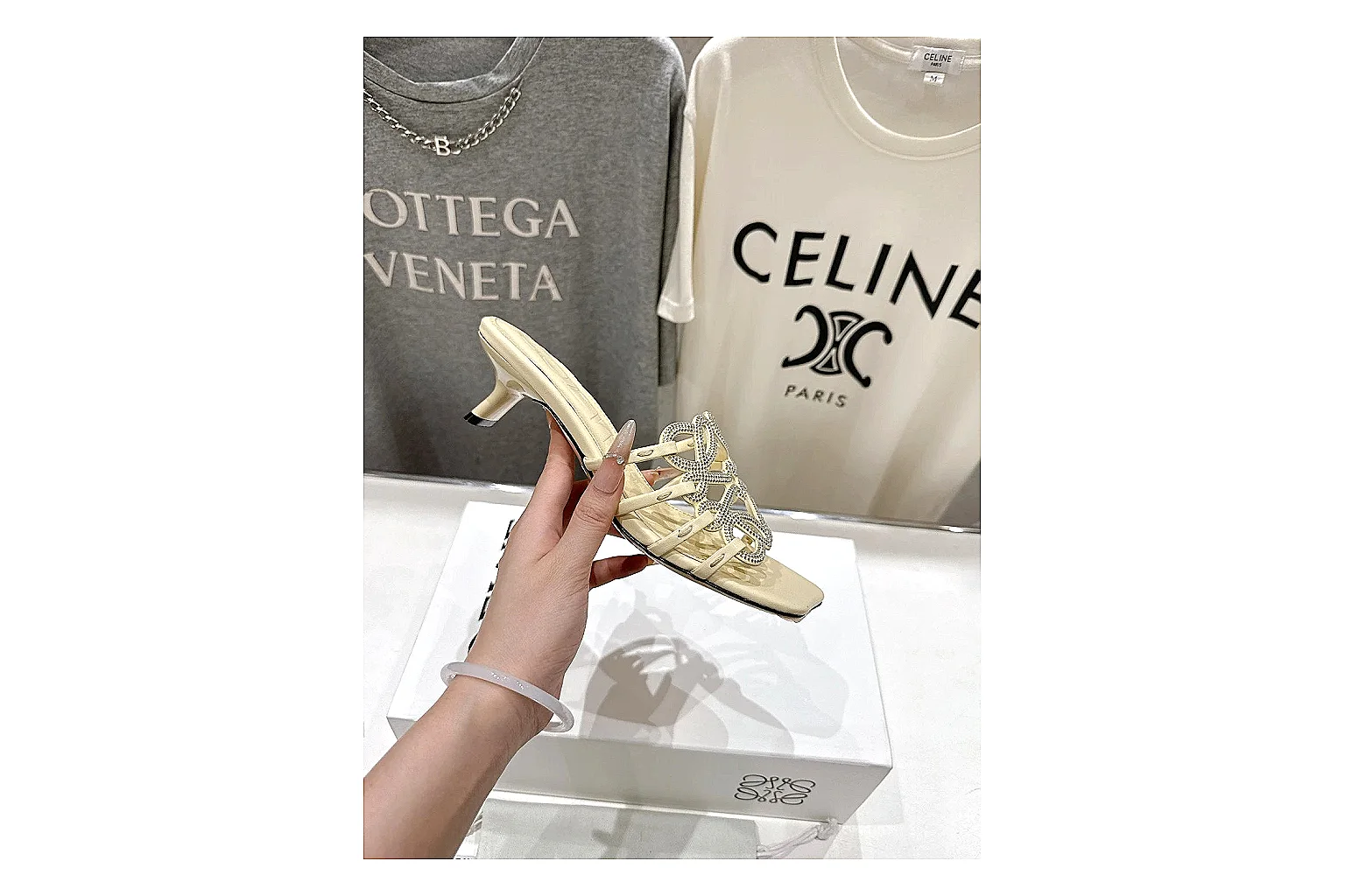 kakofindlist.com Cream Woven Mule 9677 Cream mule product image thumbnail 5