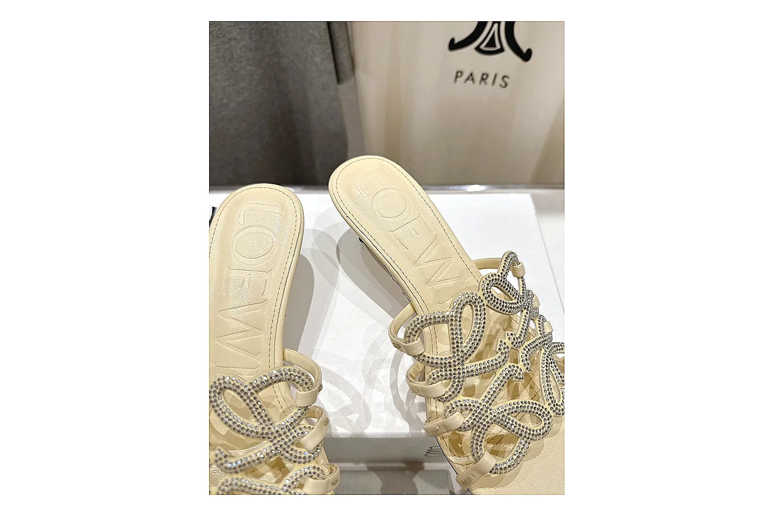 kakofindlist.com Cream Woven Mule 9677 Cream mule product image thumbnail 6