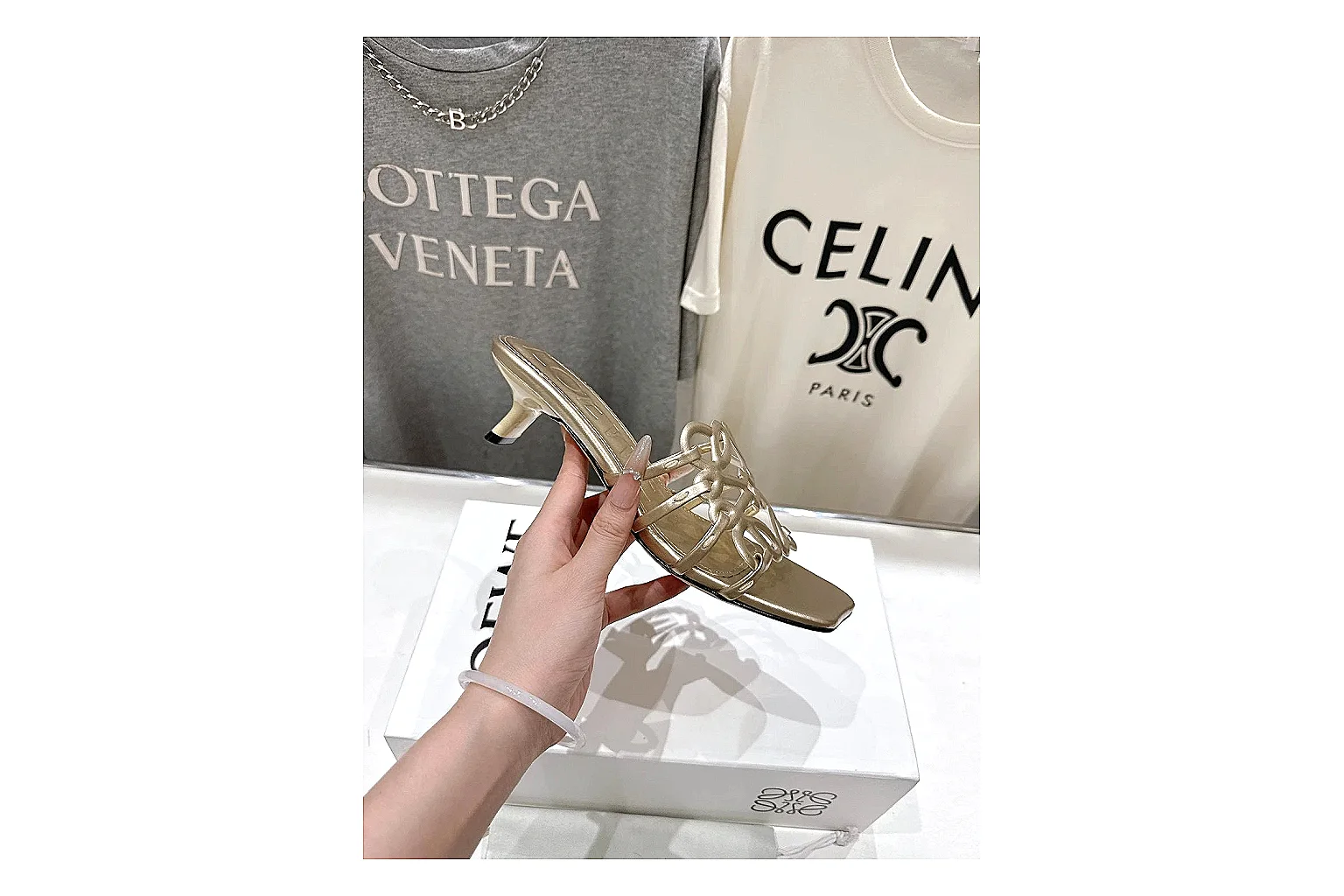 kakofindlist.com Gold Woven Mule 9477 Gold mule product image thumbnail 5