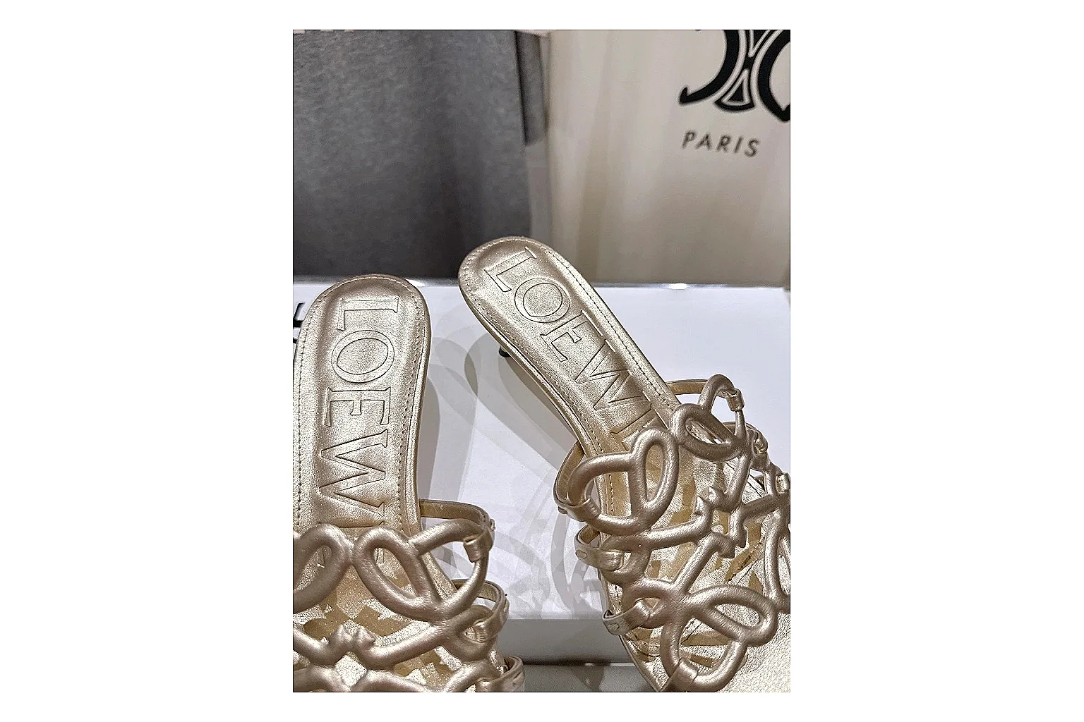 kakofindlist.com Gold Woven Mule 9477 Gold mule product image thumbnail 6