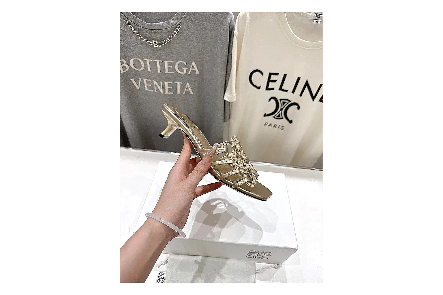 kakofindlist.com Gold Woven Mule 9787 Gold mule product image thumbnail 5