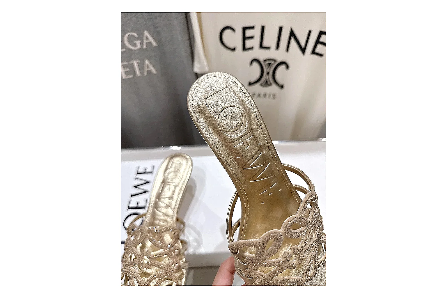 kakofindlist.com Gold Woven Mule 9787 Gold mule product image thumbnail 6