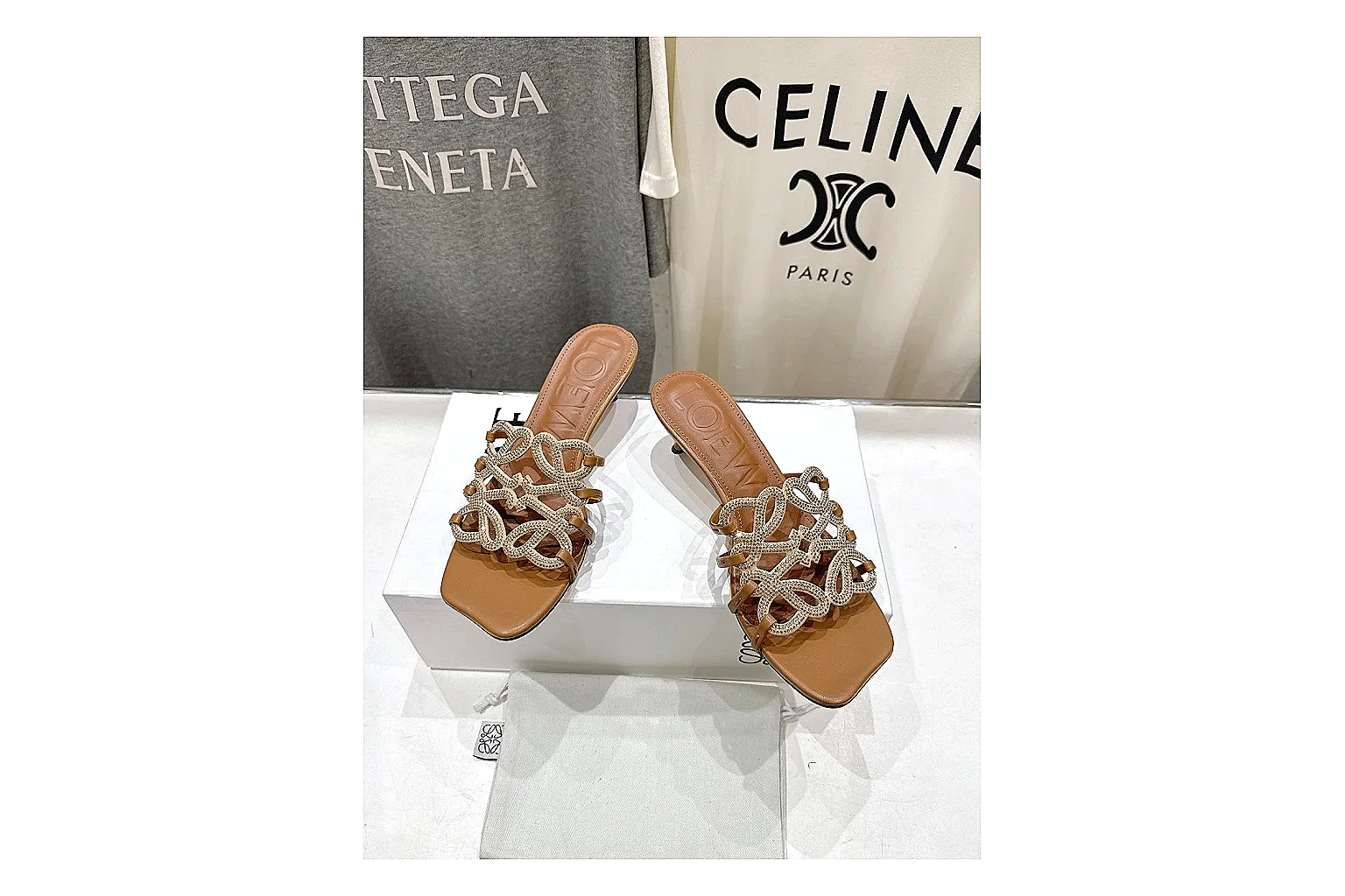 kakofindlist.com Tan Woven Mule 0038 Tan mule product image thumbnail 2