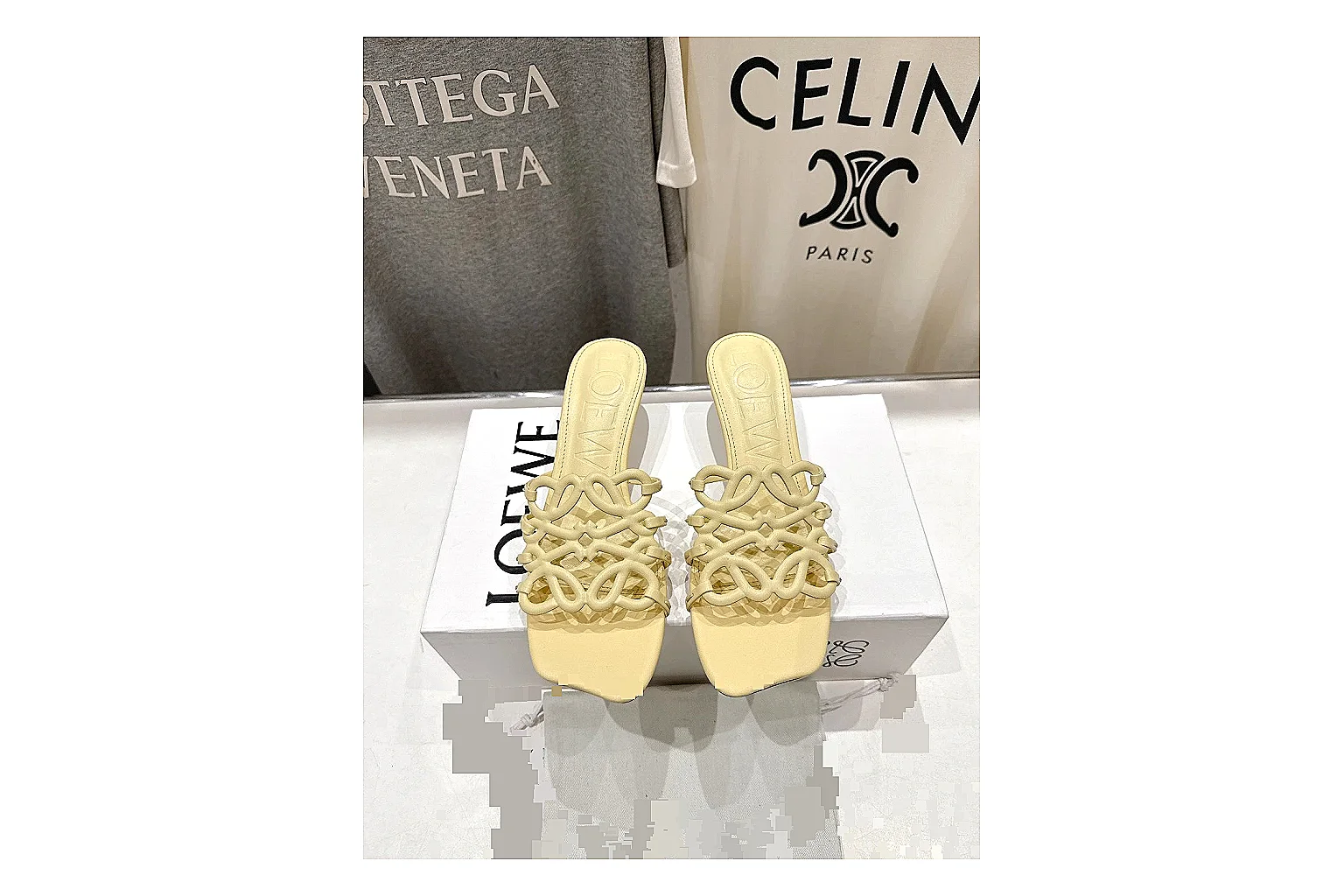 kakofindlist.com Yellow Woven Mule 9560 Yellow mule product image